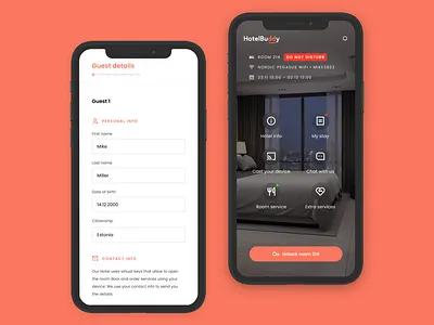 HotelBuddy — white label solution for hotels aavik andrus andrus aavik mobile app product design ui ux white label