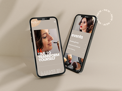 Website Design - Makeup Artist branding design graphic design mobile design mobile website new design new website responsive website ui ux website website design website launch website revamp