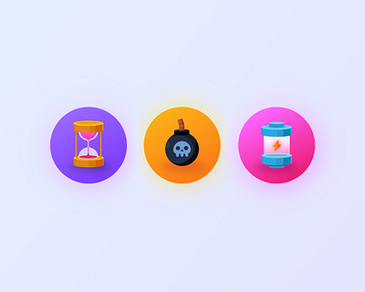 Mobile Game Icons concept game icon mobile ui vector