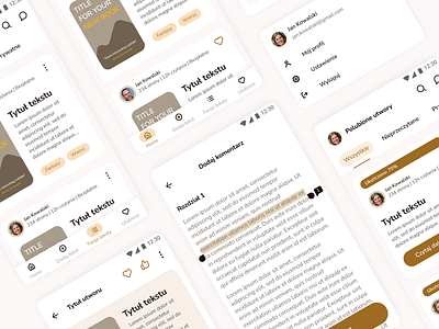 Social media app for writers app design figma high fidelity mobile app prototype research social social media ui ux writers