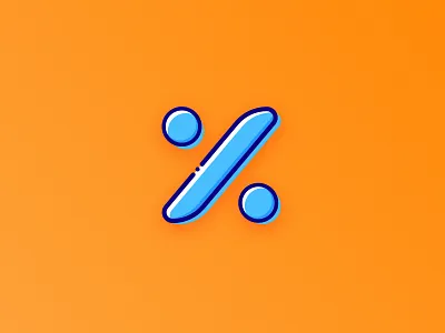 Percentage affinity designer art design branding cartoon cute design funny graphic design illustration logo mbestyle off percent percentage sale off vector