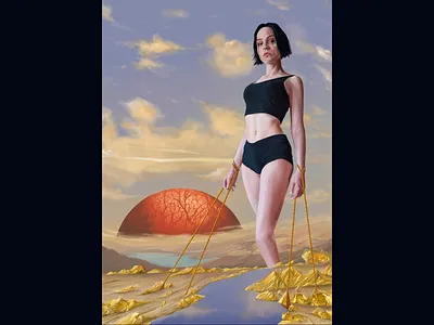 I'm tired but I have to be beautiful (NFT) branding crypto financial graphic design illustration nft vector