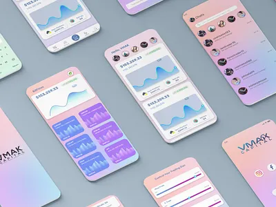 App UI Design | VMAK Capital | Mobile Application app ui creative design design mobile app mobile application mobile design mobile ui ui uidesign uiux ux xd xd design