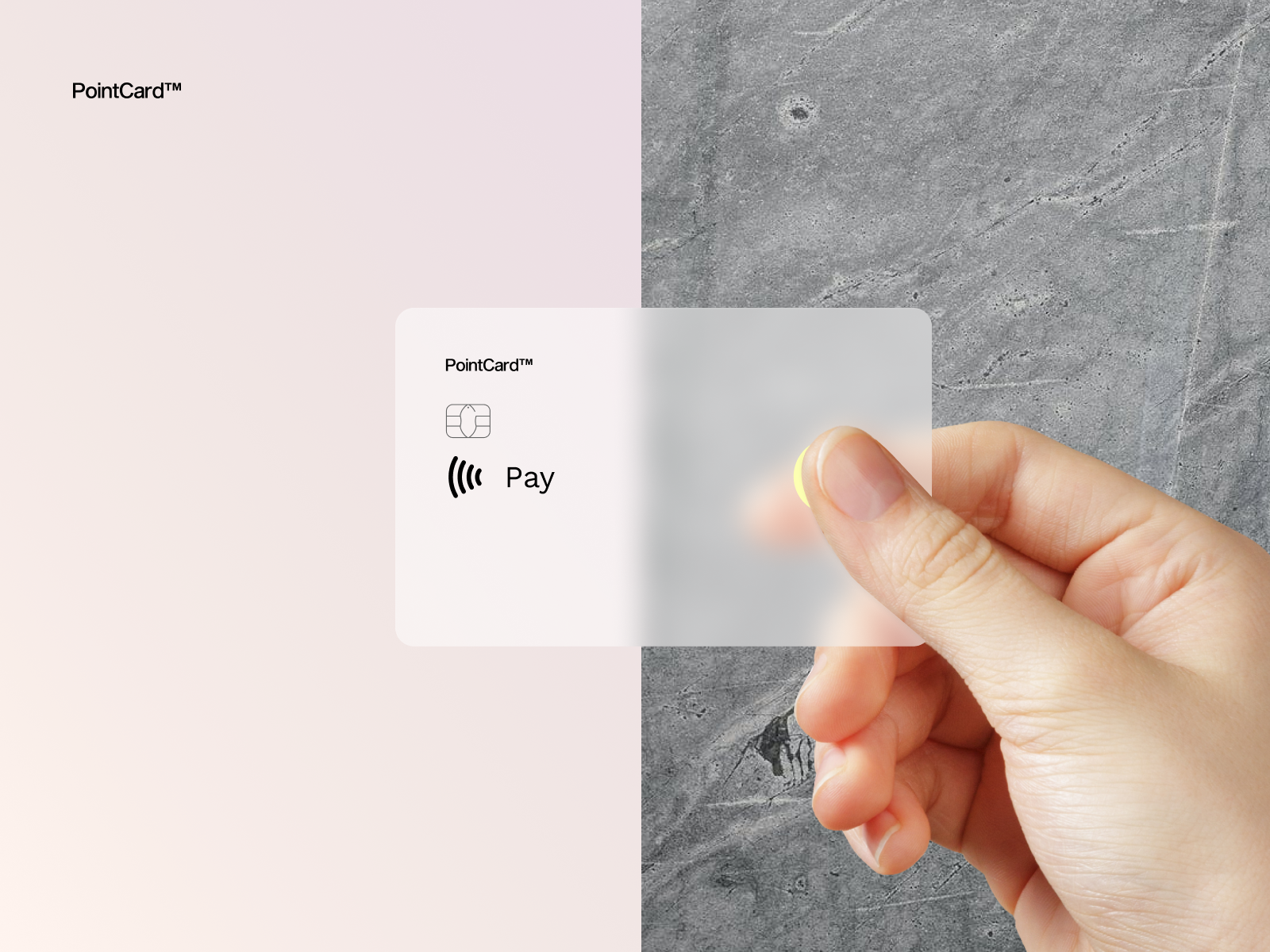Example of PointCard/E-link technology/fingerprint scanner