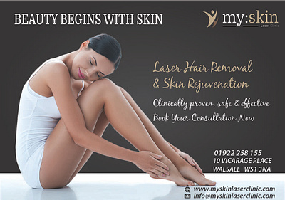 Beautiful skin flyer ad adverstisement flyer flyer design print skin