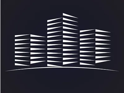 Building symbol. Tower icon art