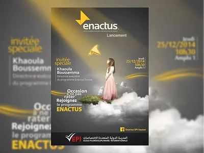 Enactus Club Opening 2014 design graphic design