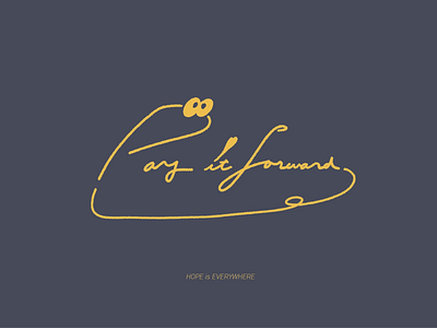 Pay it forward design graphic graphic design illustration procreate typography