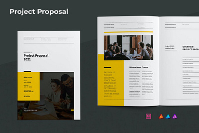 Proposal Template a4 brand branding brochure business clean creative design editorial indesign layout letter magazine minimal print project project proposal proposal proposal template template