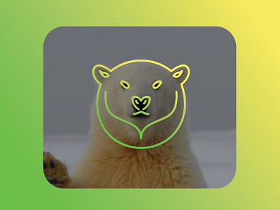Bear | Symmetrical Design adobe illustrator animal bear bear logo geometric design green lineart logo branding logo designer logo vector logodesignlove mark original simple symmetrical design symmetry unused vector