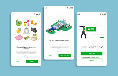 Splash screen UI design mobile design ui design visual design