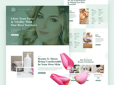 NORFRA - Health & Beauty Website app beauty beauty clinic branding company corporative creative fashion girl health service homepage inspiration landing salon spa treatment trending ui ux website