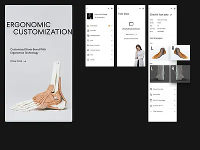 Neusoul Mini-Program Design 553 553dr appdesign artdirection branding ergonomic foot mini program shoes ui uidesign ux