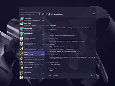 Chat - Fluxonaut Web chat component conversation design design system figma flow flux group chat information ui ux