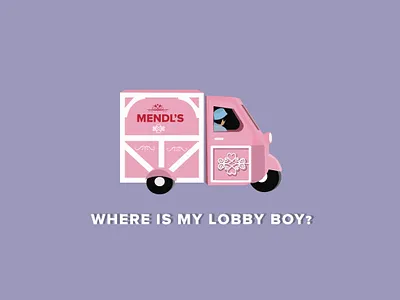 Mendl's track design illustration logo pastel typography ui vector wesanderson