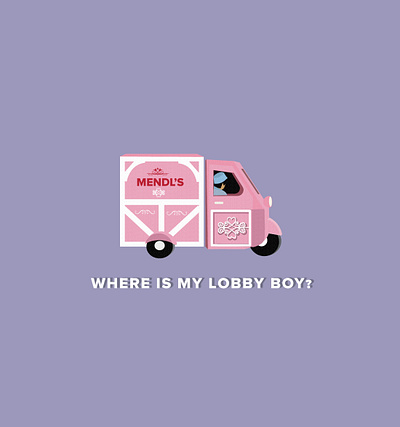 Mendl's track design illustration logo pastel typography ui vector wesanderson