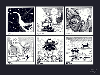 Inktober 2019 (Storyboards) illustration inktober storyboard