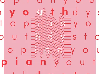 Dystopian Youth design illustration typography