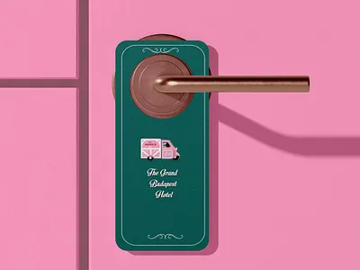 Door Hanger branding design illustration logo pastel typography ui vector