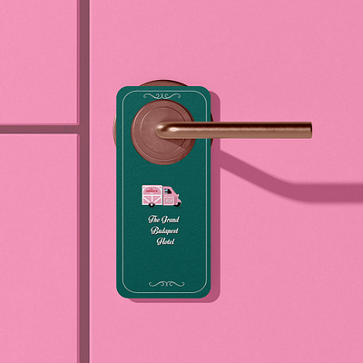 Door Hanger branding design illustration logo pastel typography ui vector