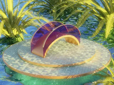 Alice's Favourite Spot 3d architecture archviz blender botanical calm concept art design dreamscape dreamy fairy fantasy graphic design greenhouse plants render