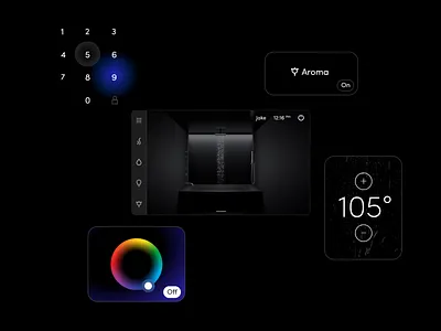 Steam shower UI/UX app interface 3D animations design 3d animation app branding graphic design interaction interface motion graphics ui uiux
