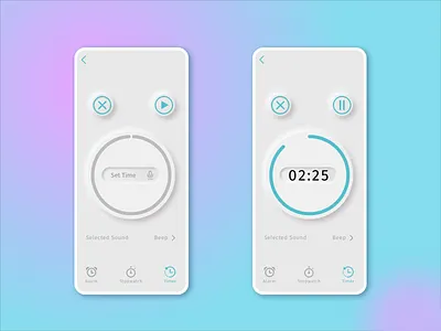 Countdown Timer countdown timer dailyui dailyui 014 neumporphism timer
