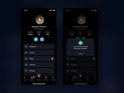User Profile - Dark Theme branding darktheme design figma light theme profile sketch ui user profile ux