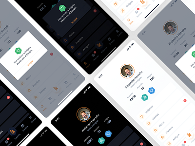 User Profile - Light & Dark Theme branding dark design figma graphic design light profile theme visual web webdesign