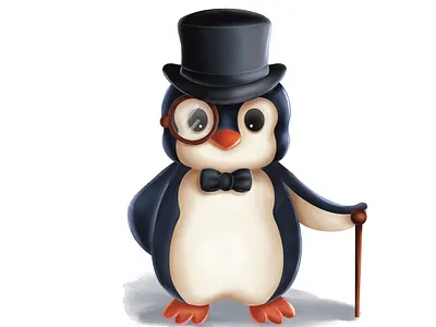 Penguin. Character design book illustrations character design childrens book art childrens book illustrations cute characters illustration penguin illustration proper penguin