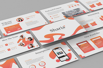 Sharia – Multipurpose Presentation Template advertising annual brochure business presentation corporate design flowchart geometric green infographics modern orange powerpoint template presentation promotion purple report simple slides timeline