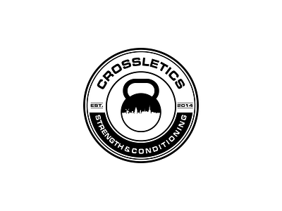 Crossletics Strength & Conditioning Logo Design illustration