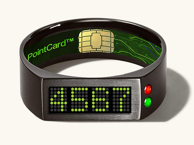 The RingCard® by PointCard™ concept design payment product design ring card visa