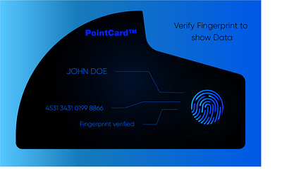 PointCard - Payment Card of the Future. design illustration rebound vector