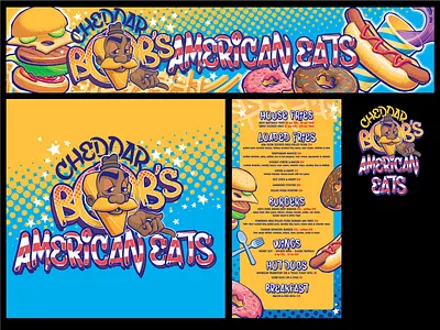 Food Truck Branding & Menu adobe illustrator branding design food truck illustration logo restaurant street art typography vector vinyl wrap