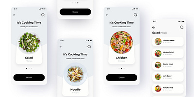 Food Receipt App app design food receipt ui ux