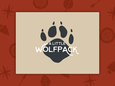 Little Wolfpack affinity designer brand identity brand illustration outdoors vector wolf wolf paw wolf paw illustration