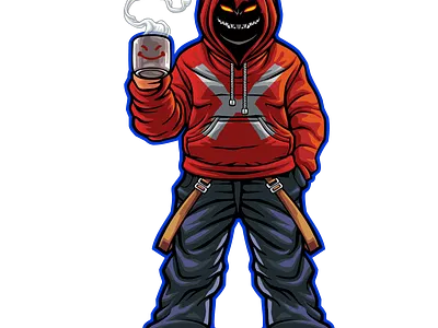 misterio design gaming illustration logo vector