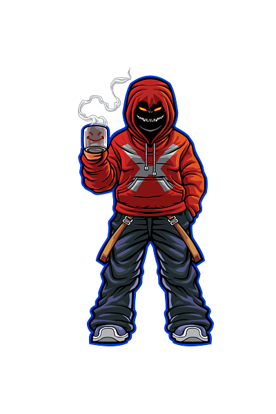 misterio design gaming illustration logo vector