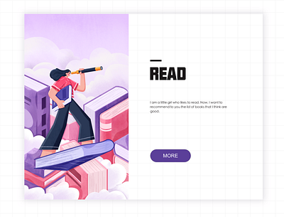 1 book illustration ui vector 插画