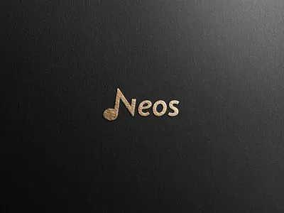 Neos band icon logo minimalist monogram music music note musical n neos new