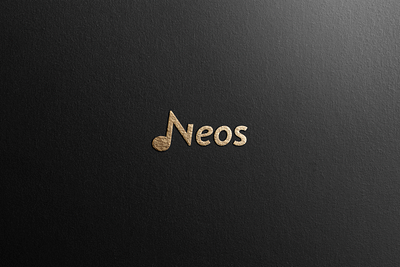 Neos band icon logo minimalist monogram music music note musical n neos new