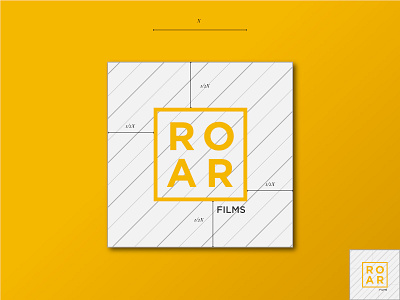 Roar Films brand guidelines brand identity lion logo design photo brand photography logo videography logo yellow