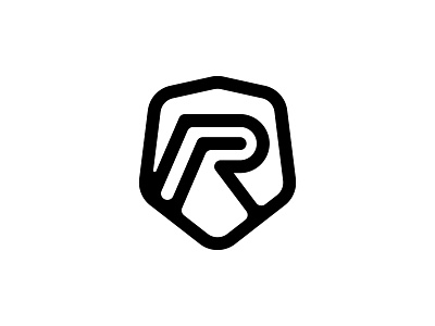 Shield + R branding defence design icon identity letter letter r logo logodesign mark r logo security shield shield logo simple