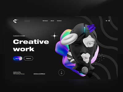 Ui concept Shot _ #11 👾🥶 creative design design inspiration graphic graphic design illustration landing page ui ui design uiux ux web web design website