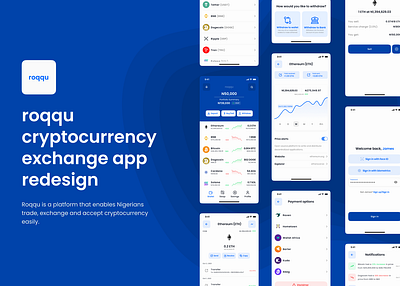 Cryptocurrency exchange redesign app redesign cryptocurrency design product design roqqu ui ui ux design ux