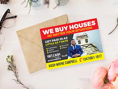 Postcard Design for A Real Estate Agent ad design advertising design agent postcard creative eddm postcard flyer graphic design house build househunting investmentproperty marketing design marketing postcard postcard design print desig print design real estate agent postcard real estate postcard realestate realtor postcard we buy houses postcard