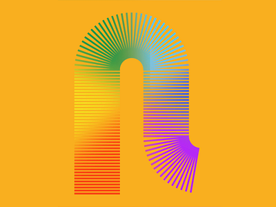 N for Nostalgia 36 days of type animation design editorial illustration graphic design illustration illustrator minimal motion graphics rainbow relax sound design