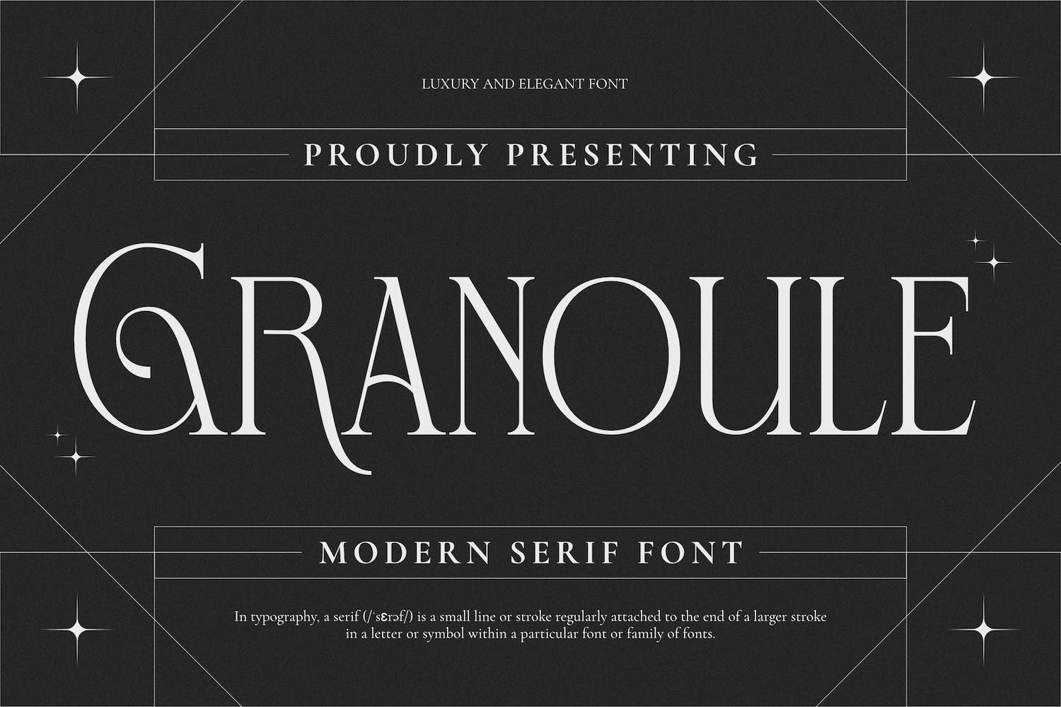 Granoule Font app branding design display display font font graphic design illustration logo serif typeface typography ui ux vector