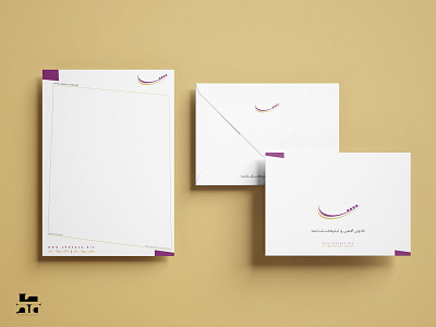 Office set branding graphic design